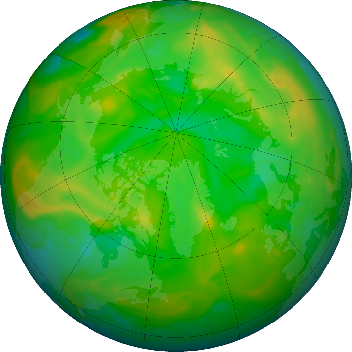 Arctic ozone map for 20 June 2023